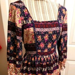 SOLD Band of Gypsies Boho/Floral Dress